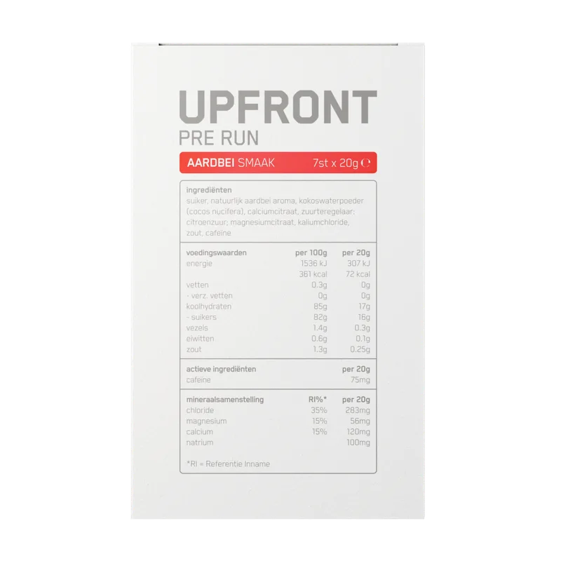 Upfront Pre Run
