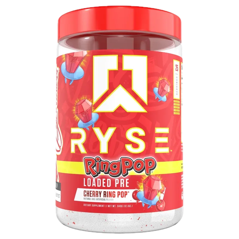 RYSE Pre Workout Ring Pop Cherry 25 serv